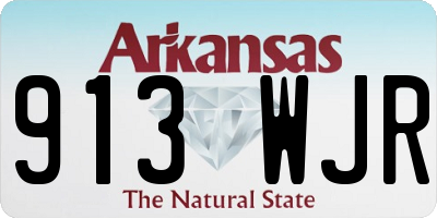 AR license plate 913WJR