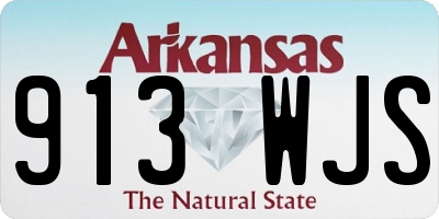 AR license plate 913WJS