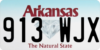 AR license plate 913WJX