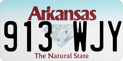 AR license plate 913WJY