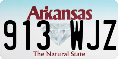 AR license plate 913WJZ