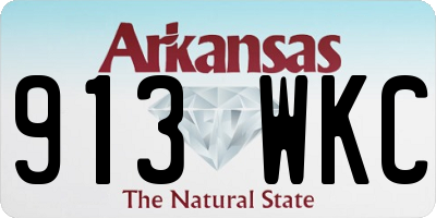 AR license plate 913WKC