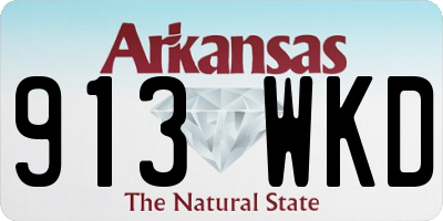 AR license plate 913WKD