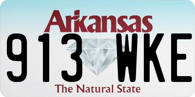 AR license plate 913WKE