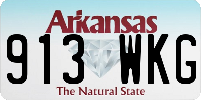 AR license plate 913WKG