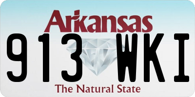 AR license plate 913WKI