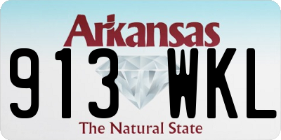 AR license plate 913WKL