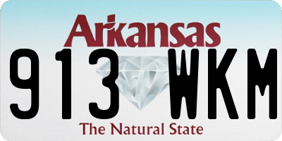 AR license plate 913WKM