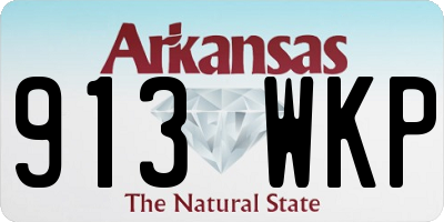 AR license plate 913WKP