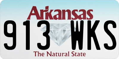 AR license plate 913WKS