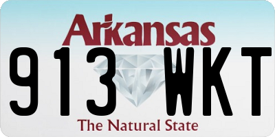 AR license plate 913WKT