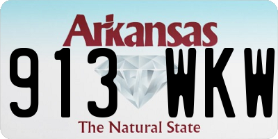 AR license plate 913WKW