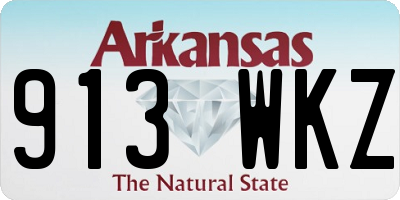 AR license plate 913WKZ