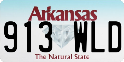 AR license plate 913WLD