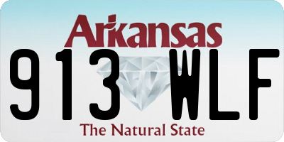 AR license plate 913WLF