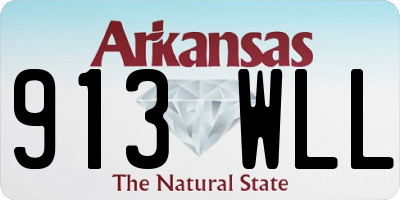 AR license plate 913WLL
