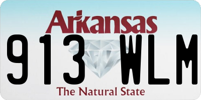 AR license plate 913WLM