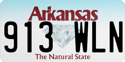 AR license plate 913WLN