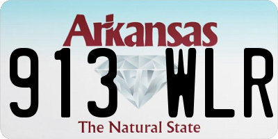 AR license plate 913WLR