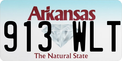 AR license plate 913WLT