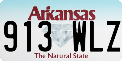 AR license plate 913WLZ