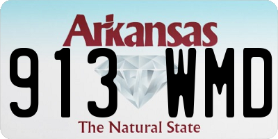 AR license plate 913WMD