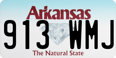 AR license plate 913WMJ