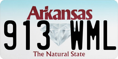 AR license plate 913WML
