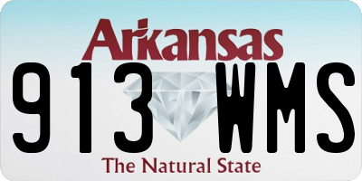 AR license plate 913WMS