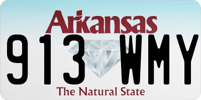 AR license plate 913WMY