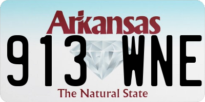 AR license plate 913WNE