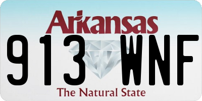 AR license plate 913WNF