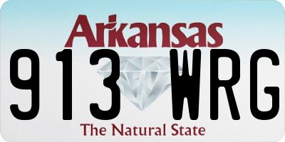 AR license plate 913WRG