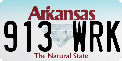 AR license plate 913WRK