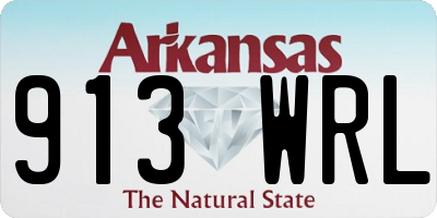 AR license plate 913WRL