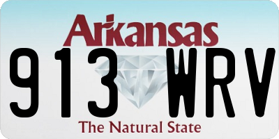 AR license plate 913WRV
