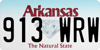 AR license plate 913WRW