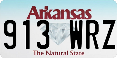 AR license plate 913WRZ