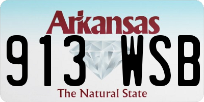 AR license plate 913WSB