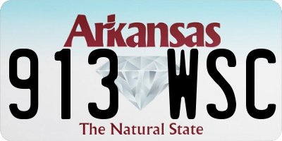 AR license plate 913WSC