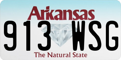 AR license plate 913WSG