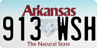 AR license plate 913WSH