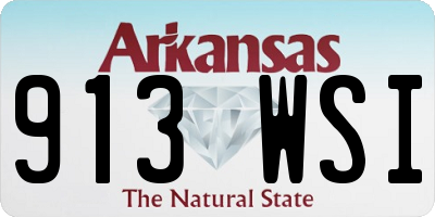 AR license plate 913WSI
