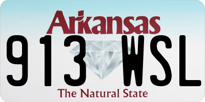 AR license plate 913WSL