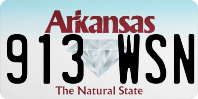 AR license plate 913WSN