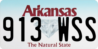 AR license plate 913WSS