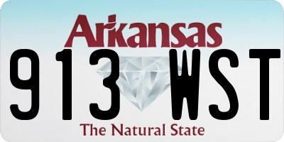 AR license plate 913WST