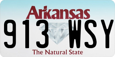 AR license plate 913WSY