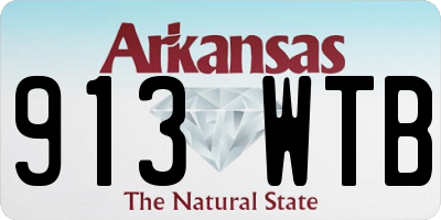 AR license plate 913WTB