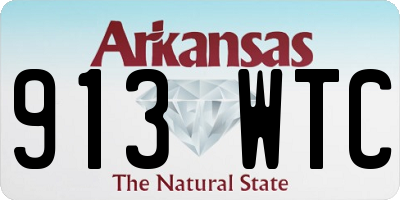 AR license plate 913WTC